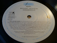 Michael Jackson Dangerous EPC 465802 1 2LP vinyl label
