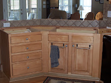 Our kitchen counter remodel, before.