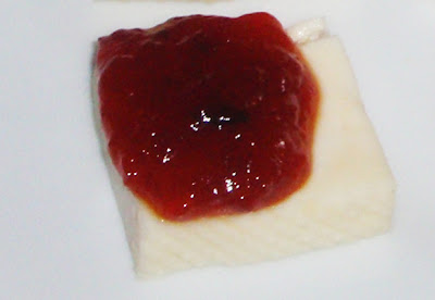 Mermelada de pimientos con queso de Las Garmillas mermelada de pimientos