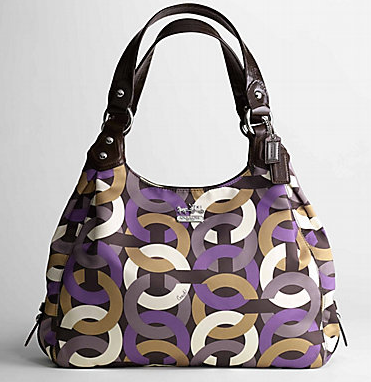 Komeng Bargains Coach Madison Chain Link Maggie 14420 Coach Madison Chain Link Maggie 14420 Op Art Chainlink Print Sa With Glazed Cowhide Leather Measures Roximately 13 L X 12 H 3 W
