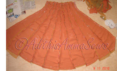 anarkali frock cutting and stitching