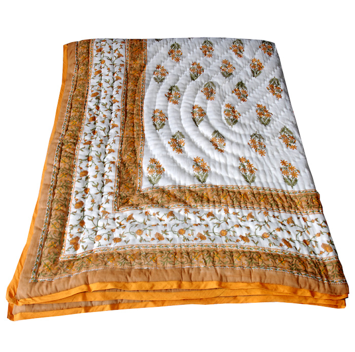 Traditional Handmade Cotton Floral quilts, quilt