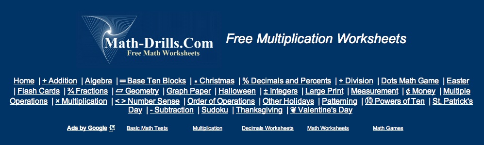 2 - Blue: math-drills.com