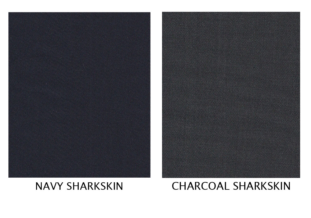 Thick as Thieves Fabric Navy and Charcoal "Vintage" Sharkskin