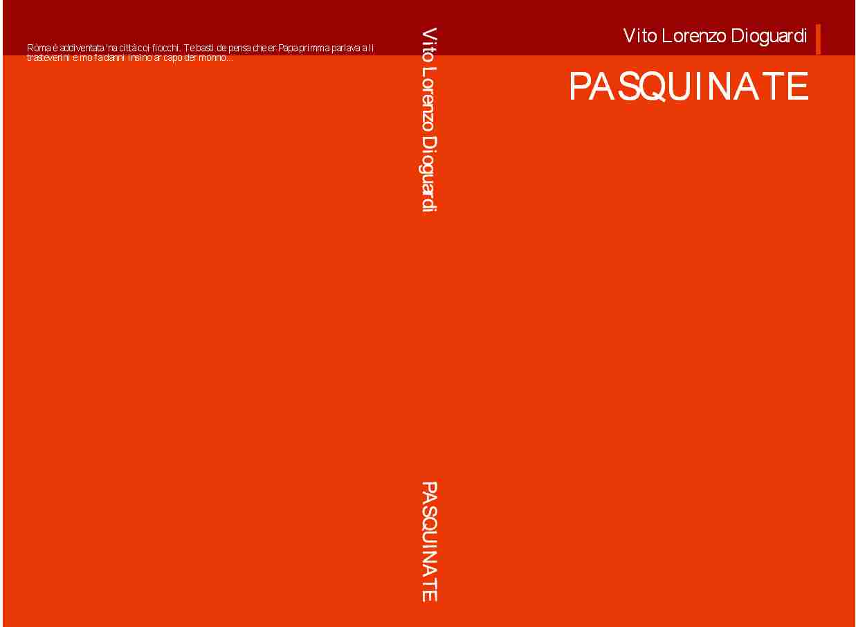 PASQUINATE