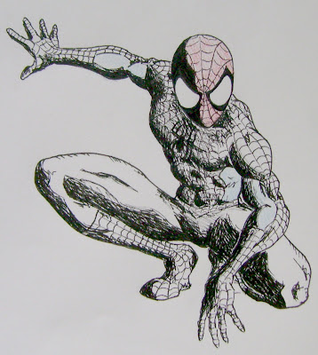 How to draw Spiderman