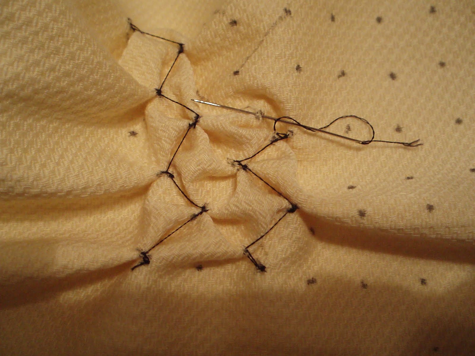 Bag With Lattice Smocking