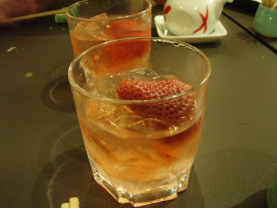 Kaiho Sushi, strawberry sake-tini