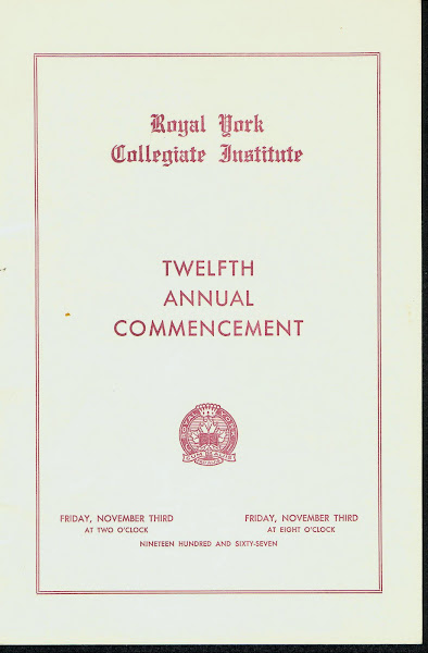 RYCI 1967 Commencement Program--cover