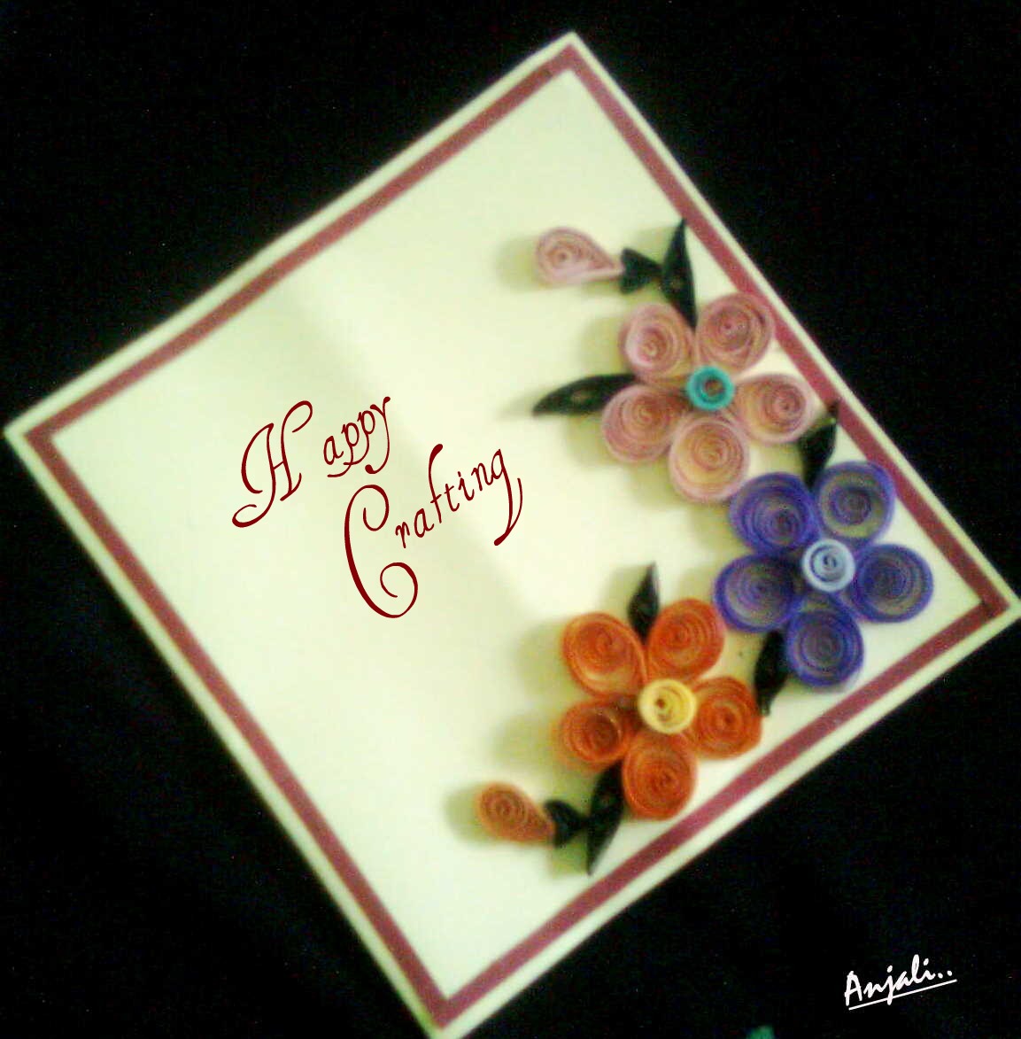Craftz Quilled Greeting Card