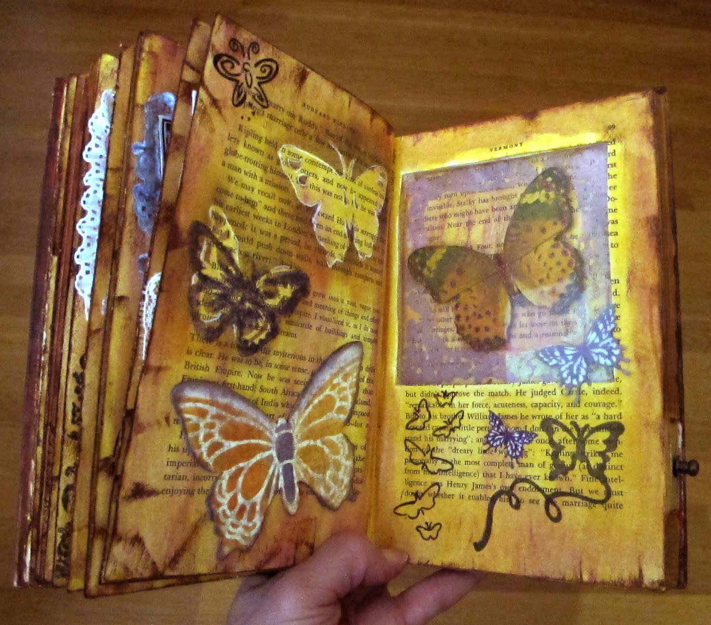 My Little Crafty World Altered Book Done