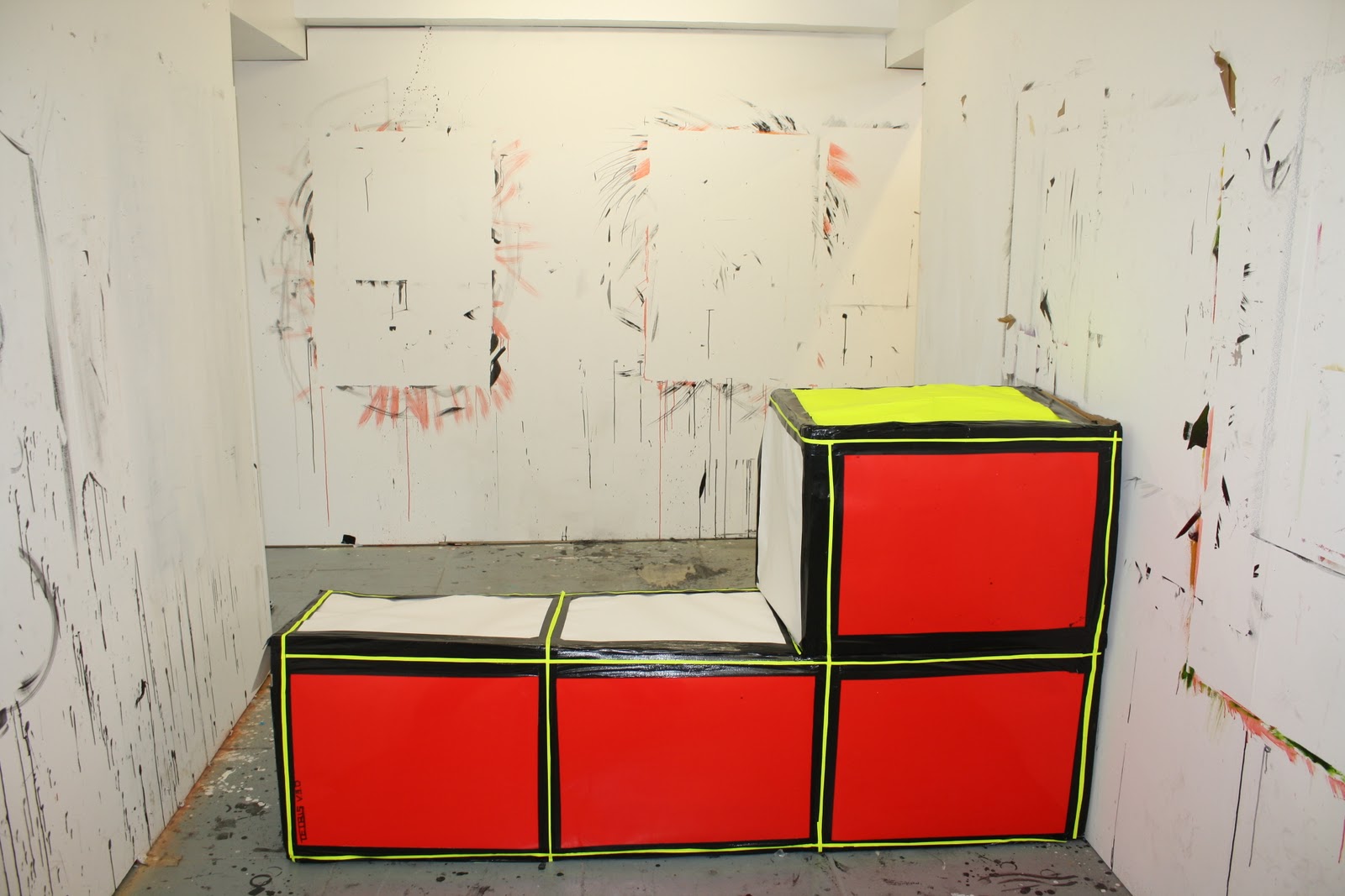 Ben Knights Art Giant Tetris Cube