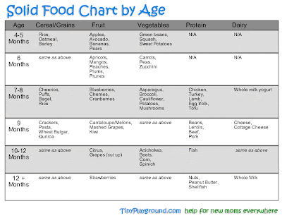 baby food feeding chart by age - DriverLayer Search Engine