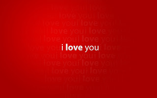 I love you text red background hd wallpaper