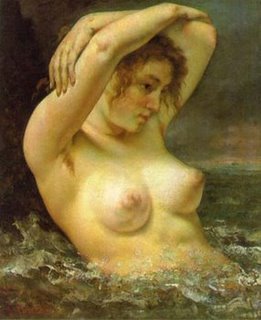 Mujer en las olas