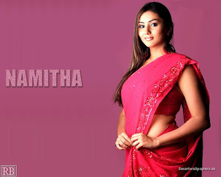 Sexy Namitha In Saree Wallpaper