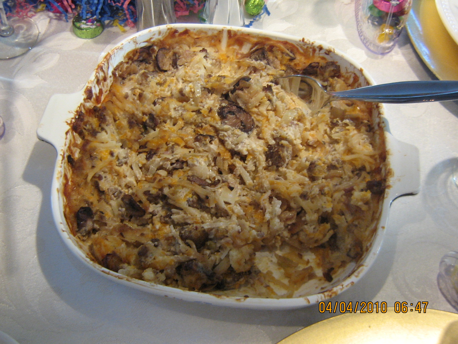 Weekends with Paula Deen Hash Brown and Sausage Casserole with