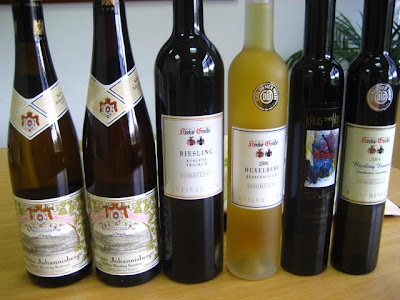 Algunos vinos de Alemania