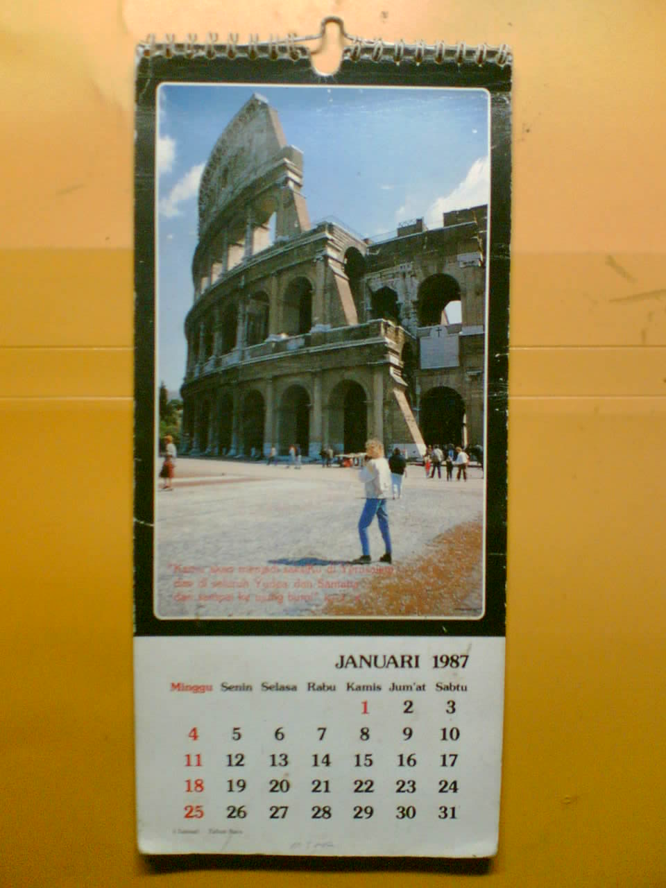 KUNO KALENDER 1987 ( ME 44 )