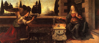 Annunciation 1475–1480 - Leonardo da Vinci