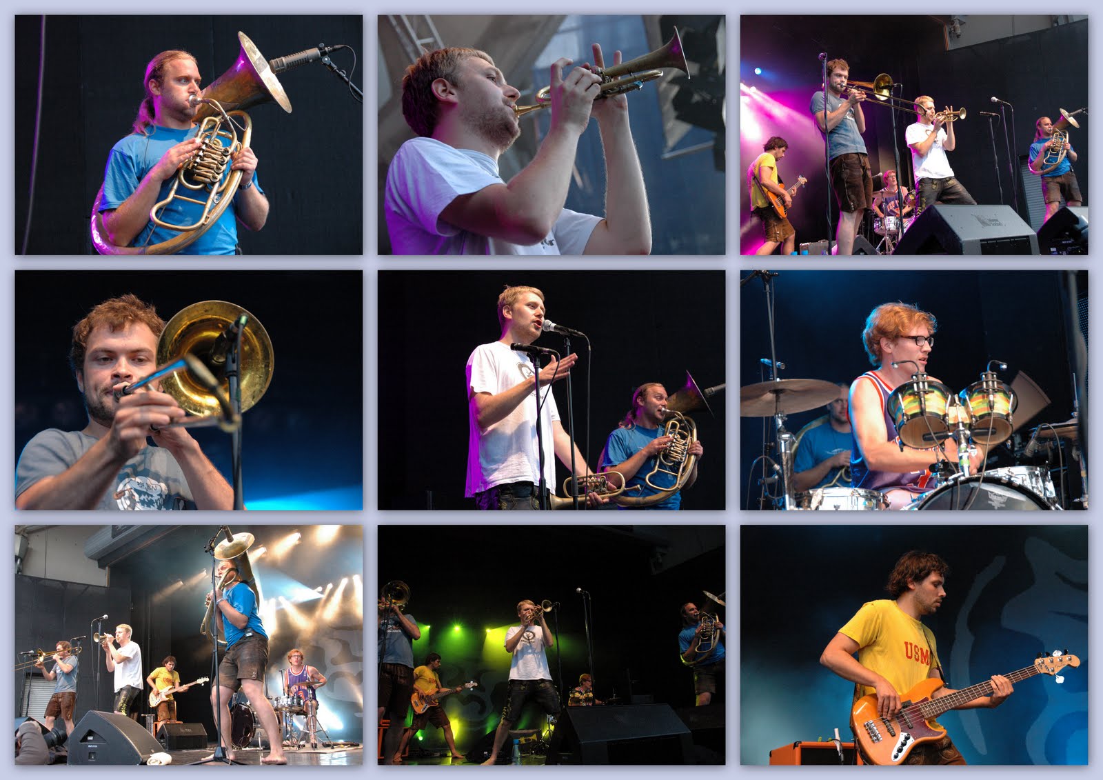 Jena Barfuß und in Lederhosen La Brass Banda in der Kulturarena