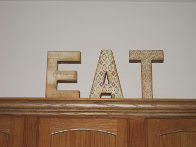 Life Crafts & Whatever: Talk, Eat and Laugh. My kitchen letters