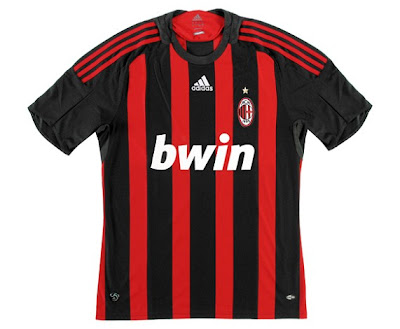 New Kits on The Blog: AC Milan Home Shirt 2008/09