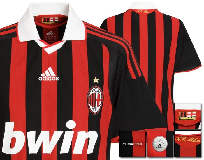New Kits on The Blog: AC Milan Home Shirt 2009/10