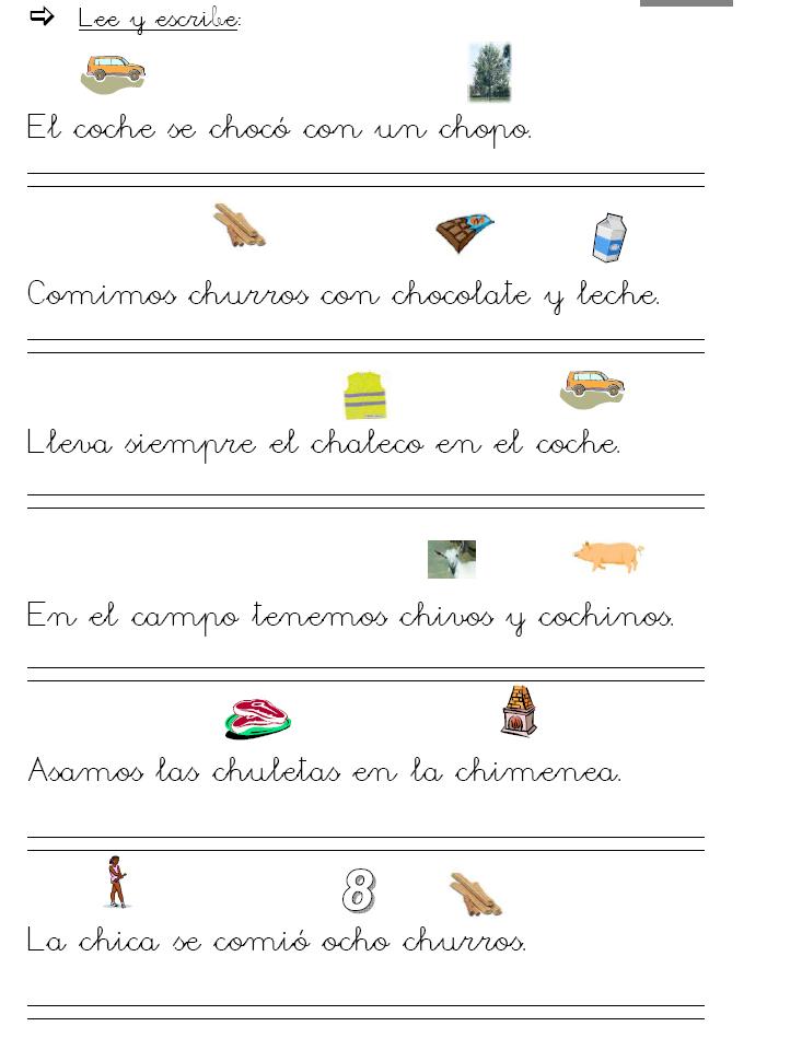 A BIT IN SPANISH, A BIT IN ENGLISH la ch