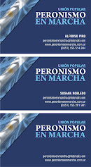 Tarjeta de Peronismo en Marcha