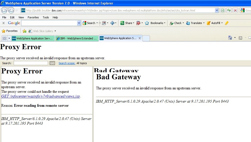 websphere-proxy-error-bad-gateway