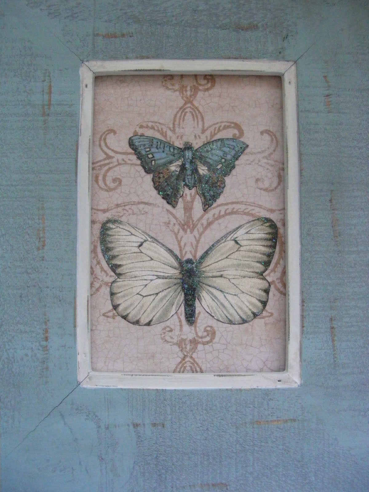 Debbi thinks deep Framed Butterfly Art Howto