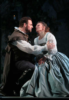 Joseph Calleja (Duke of Mantua) and Lyubov Petrova (Gilda) in Rigoletto, Washington National Opera, 2008, photo by Karin Cooper