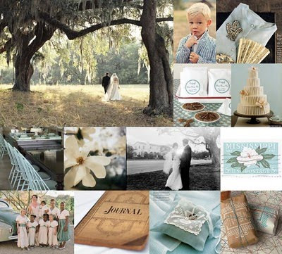 I love this colour scheme for a wedding Pale blue and chocolate is a