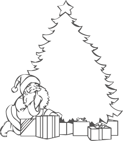 Navidad De Deseos Arboles De Navidad Para Colorear