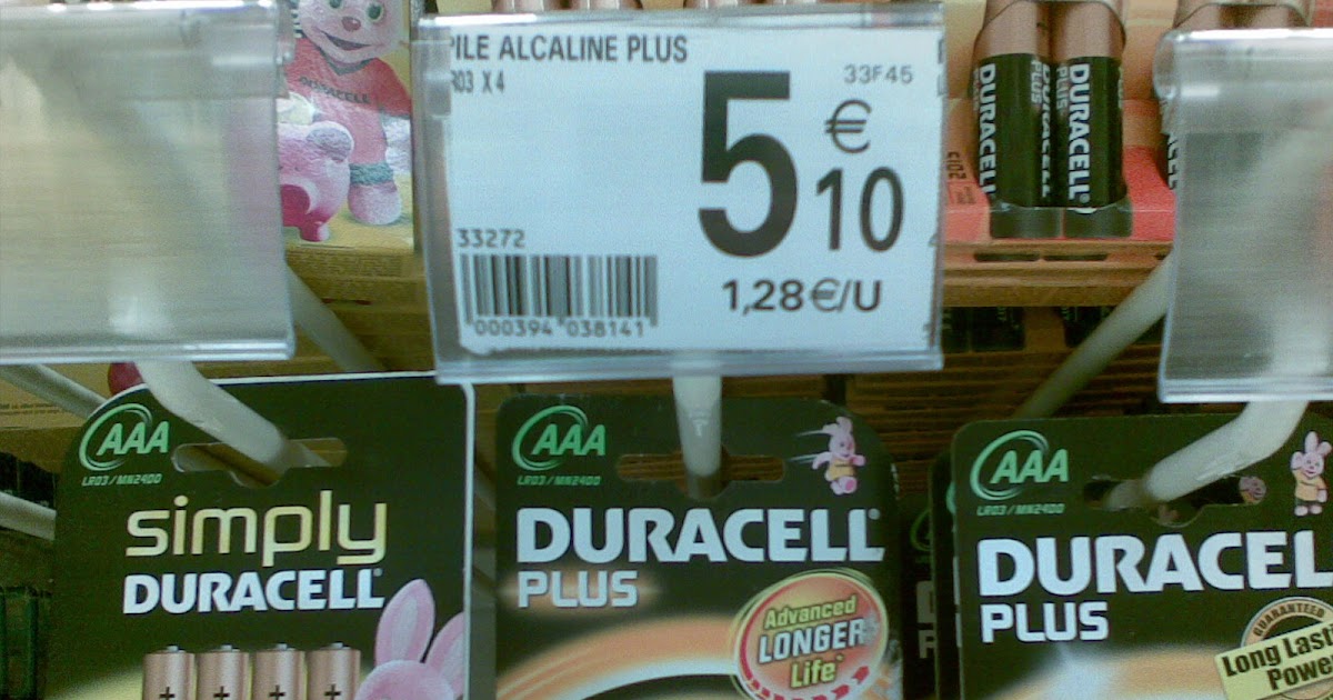 Arnaque aux promotions Auchan Duracell les piles