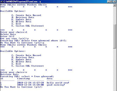 sqlite command line script sqlite command line script