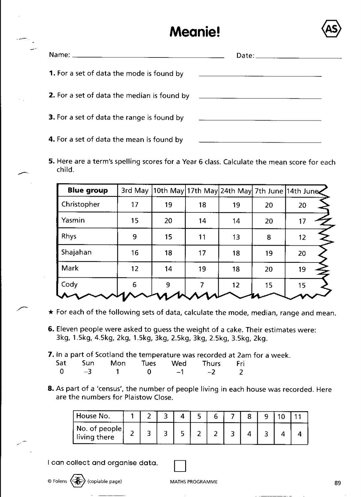Medians Worksheet Answers With Work