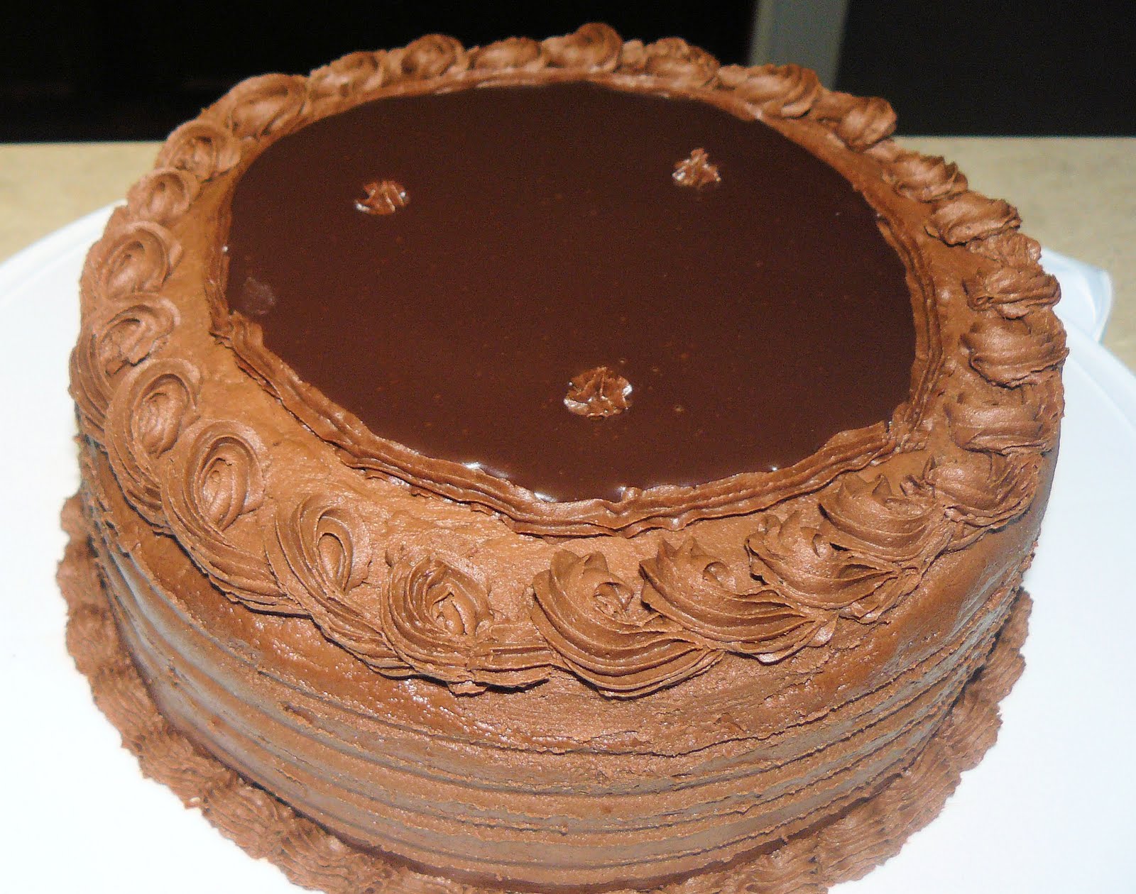 Creations of my heart Chocolate Fudge Chocolate Buttercream with Ganash!