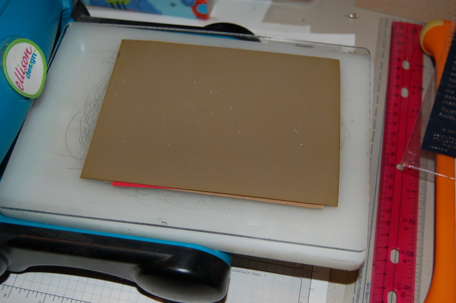 Danni's Dreams Dry Embossing with brass stencils and Crafter's