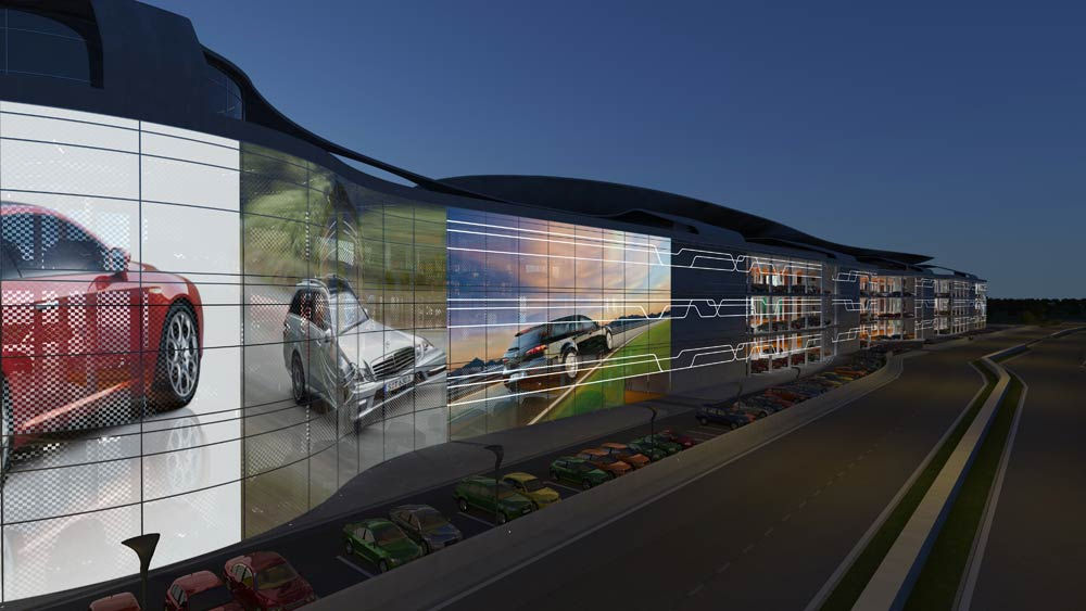 David Koh World's largest car dealership featuring rooftop test track