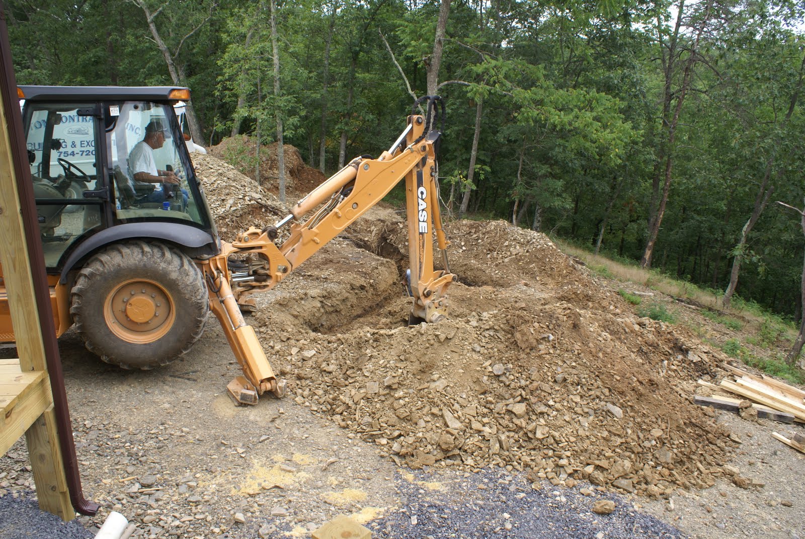 Hidden Bend Retreat, Romney West Virginia: Propane Tank Buried