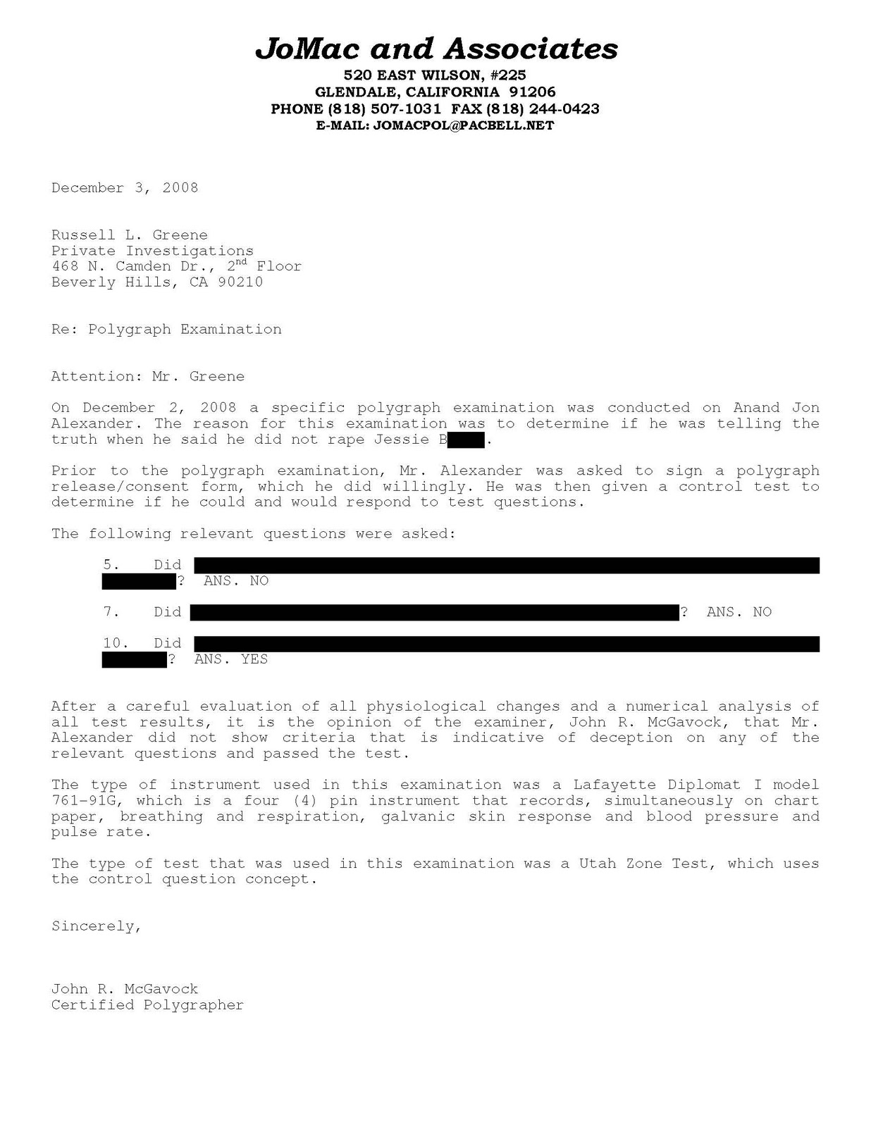 ANAND JON TRUTH LIE DETECTOR TEST ANAND JON PASSED