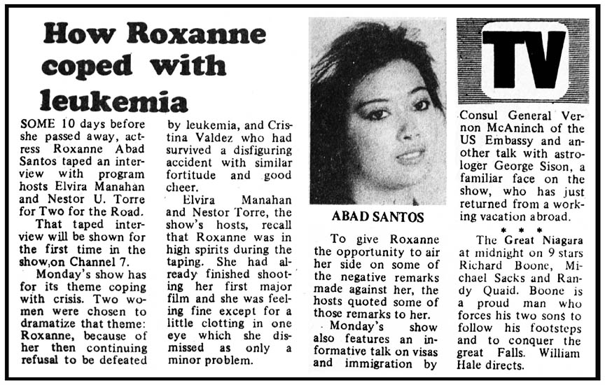 [Roxanne+Abad-Santos+guest+at+Two+For+The+Road-Jul82-sf.jpg]