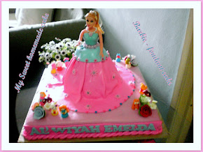 Barbie - Fondant cake 2
