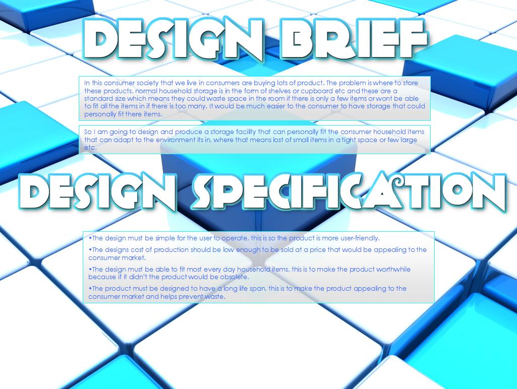 Diamond Product Design Brief & Specification