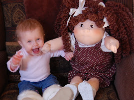 Oakley with her Cabbage patch baby