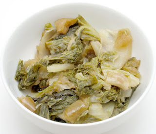crock pot napa cabbage with apples, adapted from Not Your Mother's Slow Cooker Cookbook