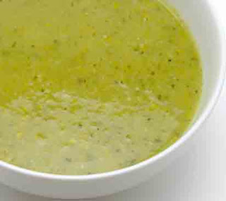 Summer squash and zucchini soup recipe, adapted from Cooking with Michele and Eating well...living thin