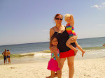 The girls w/momma on the beach